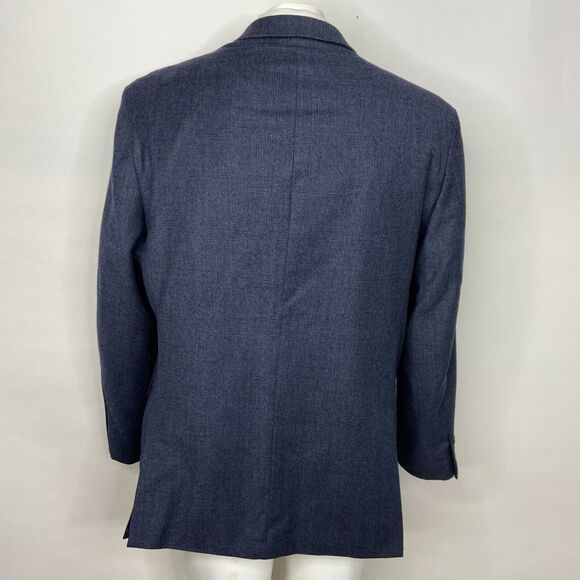 Tommy Hilfiger XL Men's 100% Wool Two Button Blazer Sport Suit Coat Blue - Picture 3 of 15